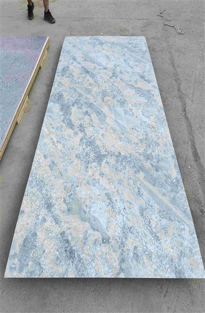 Taflen Marmor Hyblyg Boglynnog Bwrdd Pvc Panel Wal Pvc