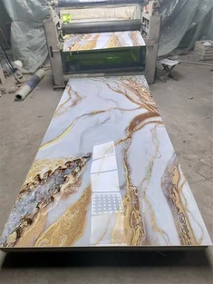 Panel Wal Pvc Hyblyg Sglein Uchel 4*8 troedfedd